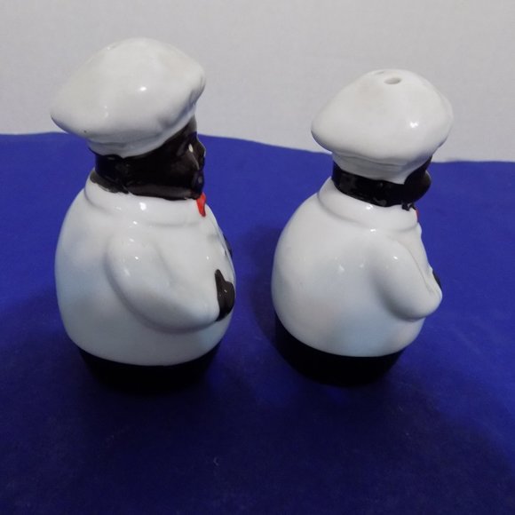 Black Americana Baker Cook Chef Salt and Pepper Shakers - Picture 2 of 5